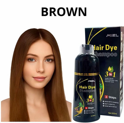 Shampoo Tinte Cubre Canas 3 en 1