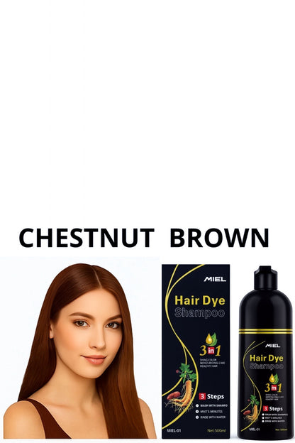 Shampoo Tinte Cubre Canas 3 en 1