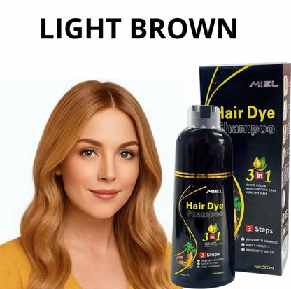 Shampoo Tinte Cubre Canas 3 en 1