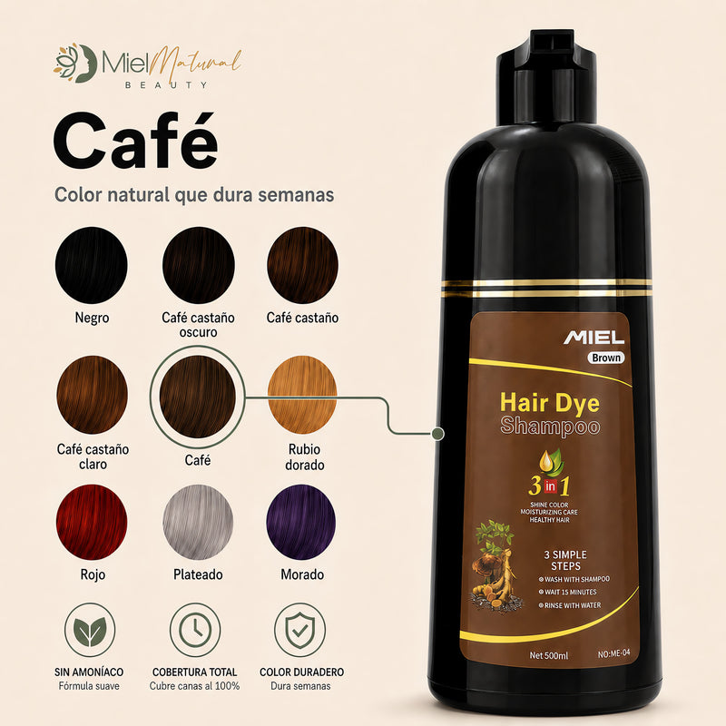 Shampoo Tinte Cubre Canas MIEL
