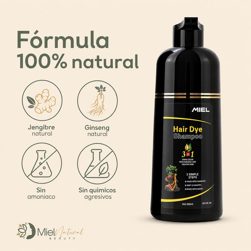 Shampoo Tinte Cubre Canas MIEL