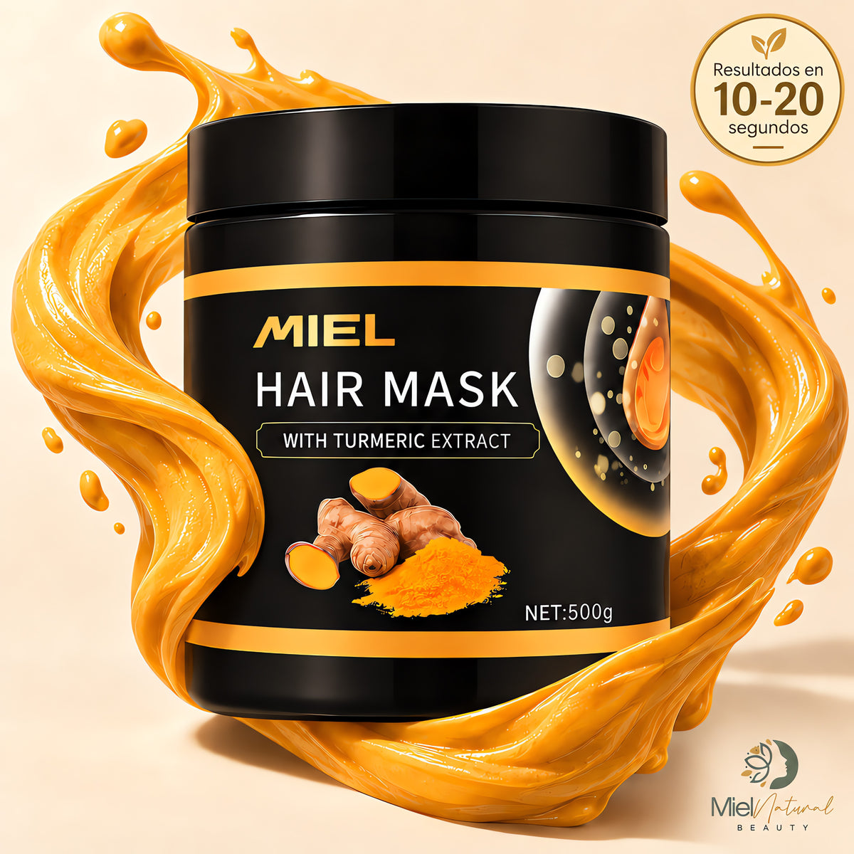 Mascarilla Capilar de Cúrcuma