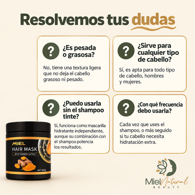 Mascarilla Capilar de Turmeric
