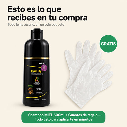 Shampoo Tinte Cubre Canas 3 en 1