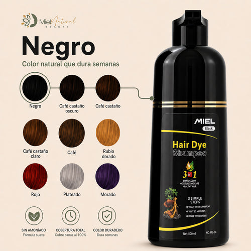 Shampoo Tinte Cubre Canas MIEL