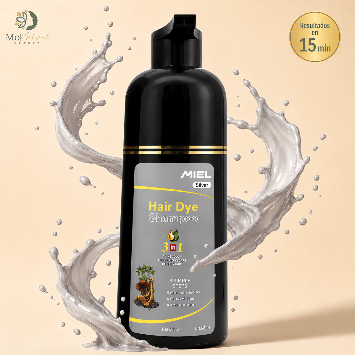 Shampoo Tinte Cubre Canas
