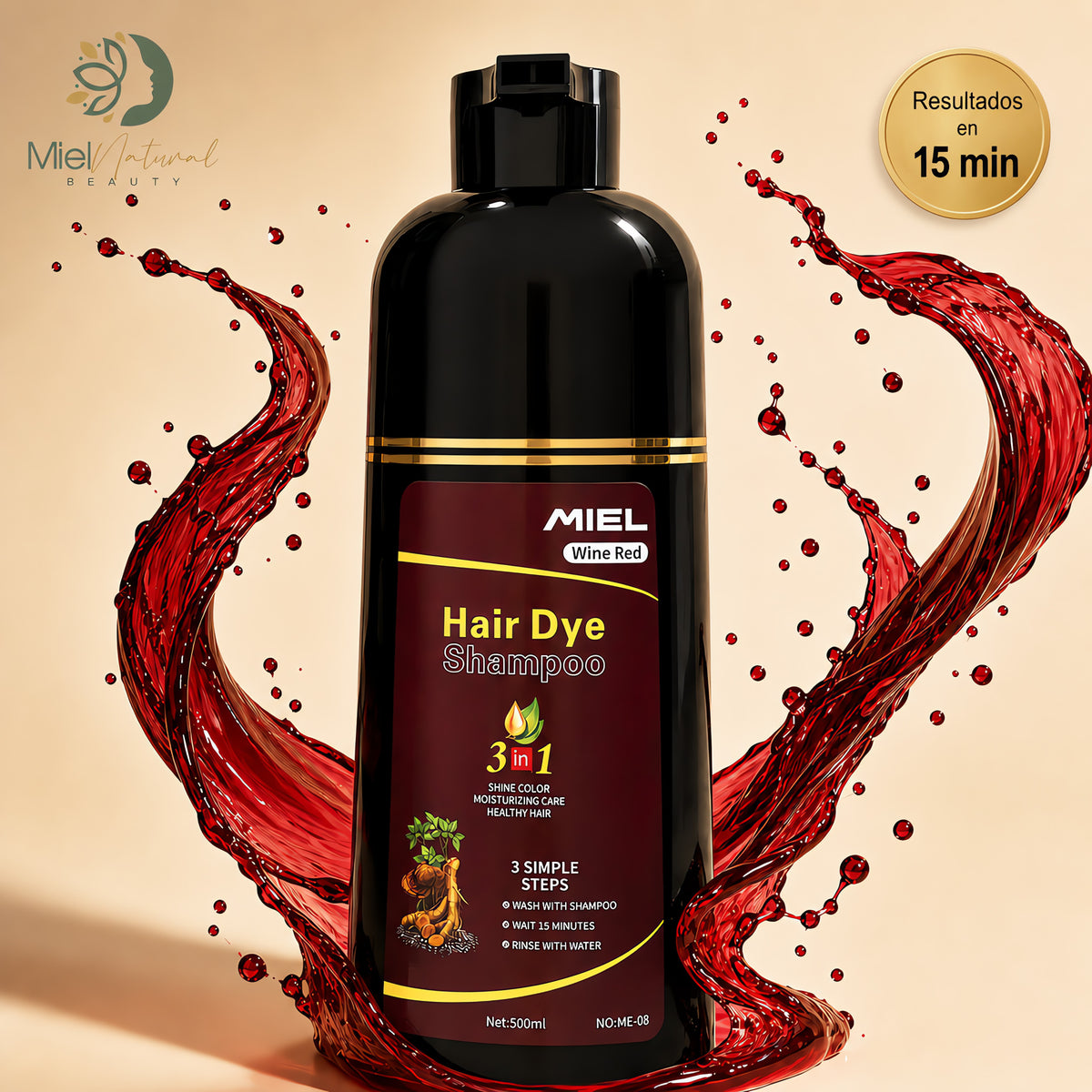 Shampoo Tinte Cubre Canas